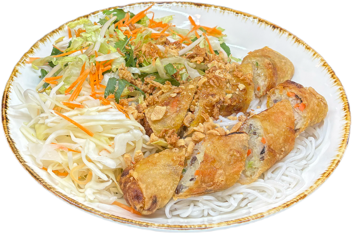 Bún Nem – Reisnudelschale mit Frühlingsrollen