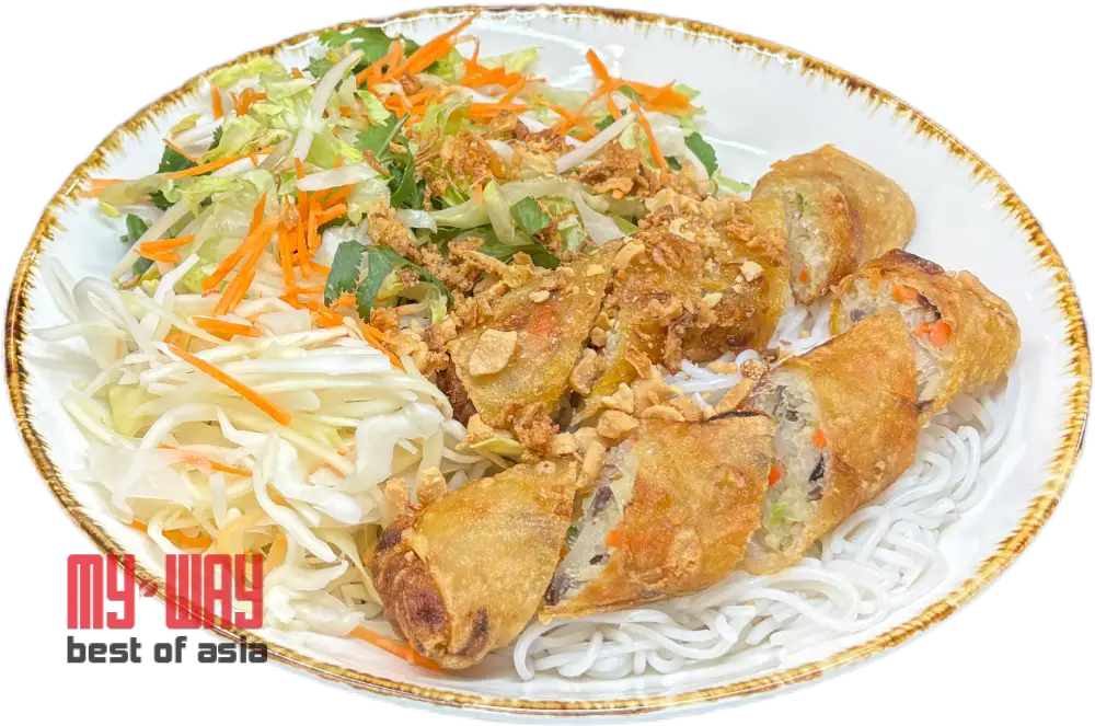 Bún Nem – Reisnudelschale mit Frühlingsrollen