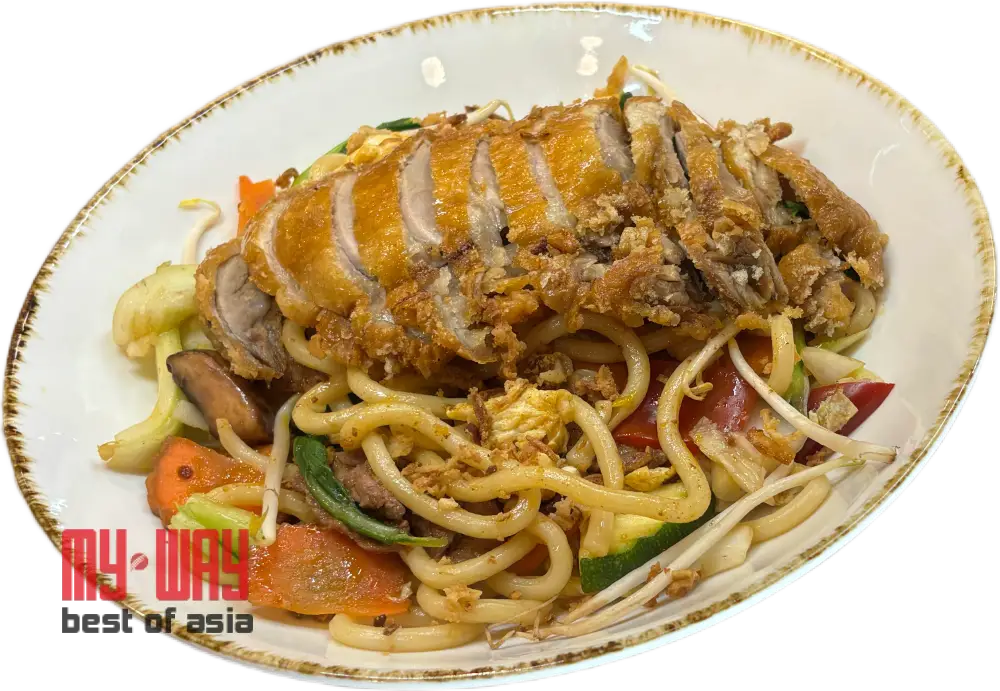 Gebratene Udon-Nudeln