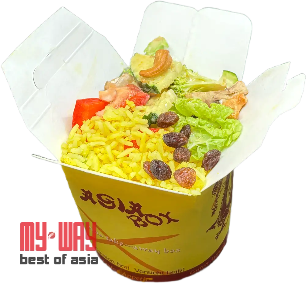 Indisch Box – Würziger Currygenuss to go Chicken Korma / Box