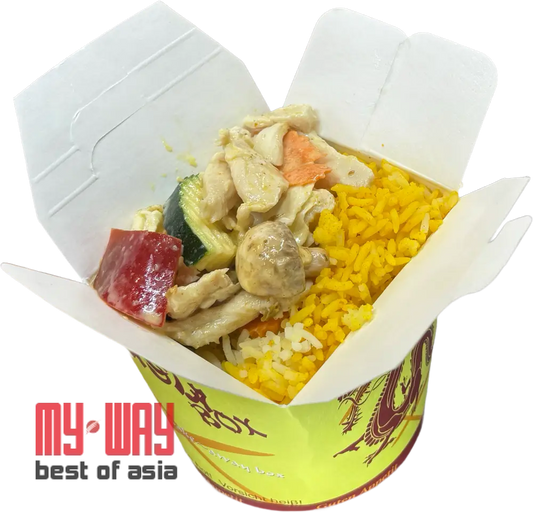 Indisch Box – Würziger Currygenuss to go Chicken Madras / Box